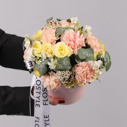 sbornyj buket nezhnyj v korobke 6